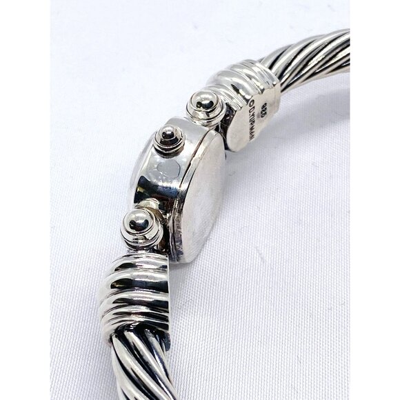 David Yurman Hinge Watch Case Bangle Bracelet 925 585 14k 8.5" - Picture 9 of 10